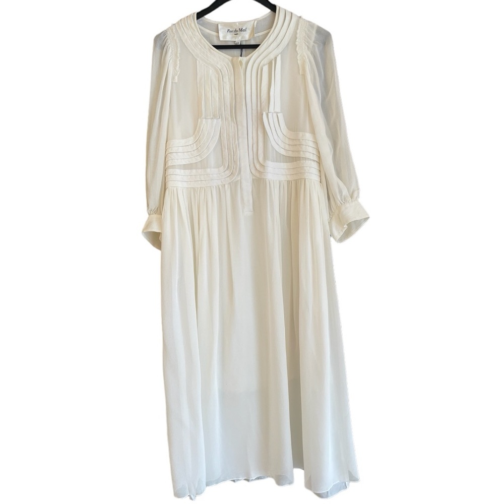 Rue du Mail Silk Midi Dress